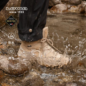 【双十一特价！】LOWA爆款户外男女沙色中帮鞋 ZEPHYR GTX TF防水战术军靴（TBZG）