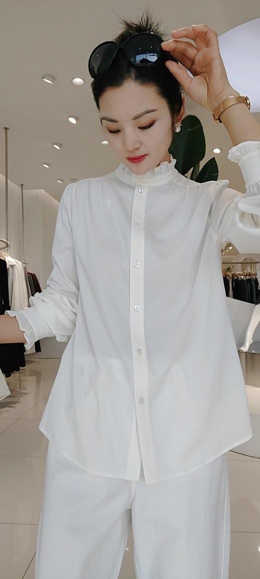487806春上新 木耳边立领衬衫 商品图6
