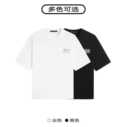 GXG男装 夏季趣味印花休闲圆领情侣短袖t恤男 商品图2