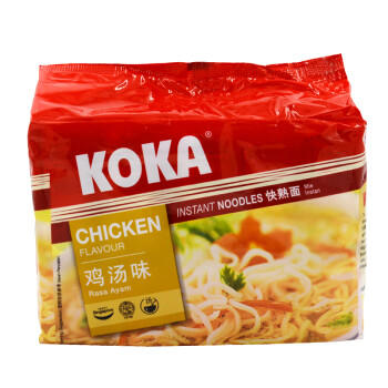 KOKA 可口方便面 鸡汤味快熟泡面 85g*5 新加坡进口 /粮油调味 /方便食品 /方便面 商品图3