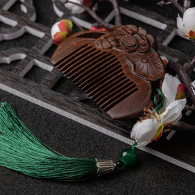 【经典】非遗传承 · 一心木梳 精雕木梳子檀木梳不带静电不伤发按摩养发荣获多项殊荣礼盒装送礼