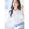 VICTORIA&VERA春季“素樱物语”系列复古法式优雅风白色蕾丝翻领口袋衬衫 商品缩略图3