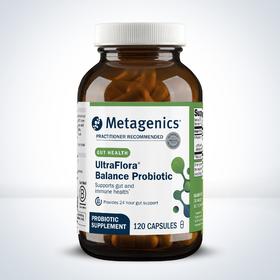 MetagenicsUltraFlora® Balance Probiotic 120粒 原名称 UltraFlora® Balance 120粒新旧包装随机【效期2026年10月底】