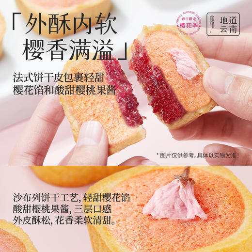 海盐樱花塔鲜花饼礼盒 4枚装140g  春季限定浪漫礼盒新品礼物少女心 商品图5
