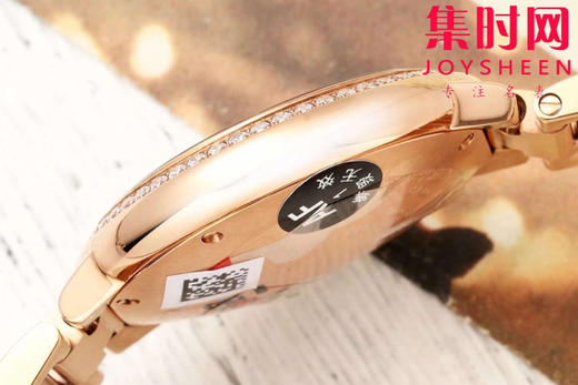 CR卡地亚蓝气球系列 中号33mm 全玫金钻圈 女士腕表 商品图7