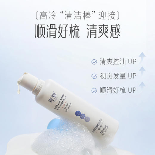 青彩山茶氨基酸精油洗发水300ml /青彩山茶五重精油护发乳300ml  803 商品图8