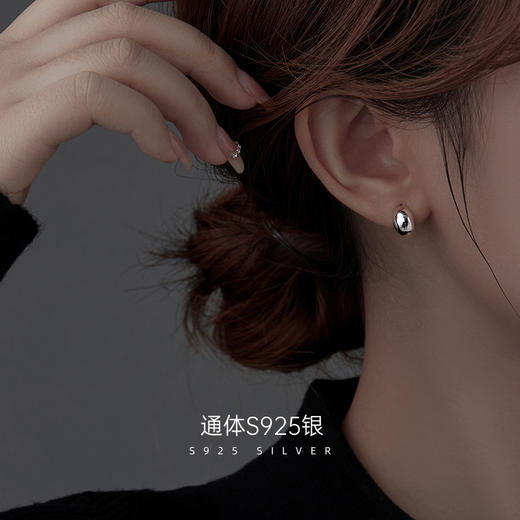 【小金豆】S925银金豆耳钉【BF-ES2391】 商品图1