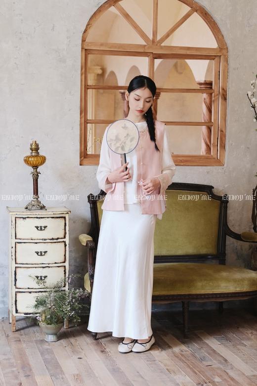 【门店同款】ENJOY春季云敛-春光推盏挽金枝马夹 161893313 商品图9