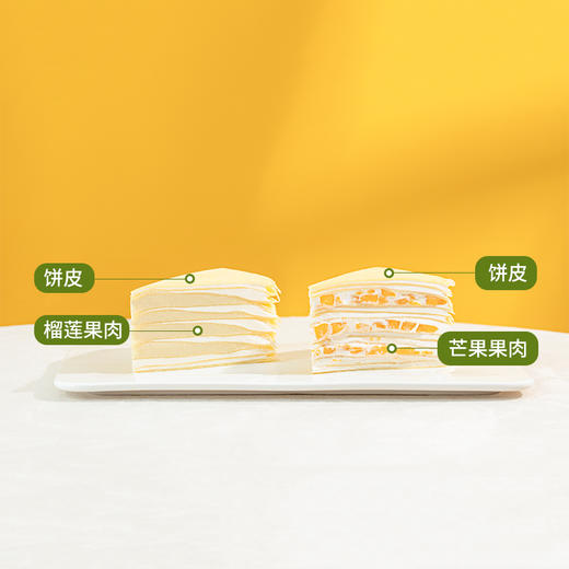 【49.9元秒杀】6月21日上午10点准时开抢！【人气双拼】6英寸榴芒双拼千层， 泰国金枕榴莲肉+新鲜芒果粒，多层铺满饼皮，优享双重果味（秒杀） 商品图4