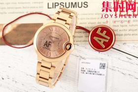 CR卡地亚蓝气球系列 中号33mm 全玫金 女士腕表
