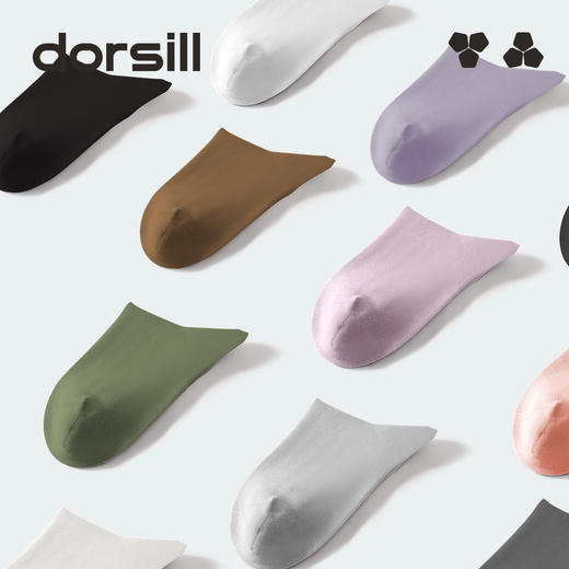 朵熙儿袜子无骨女士秋冬中筒袜男士棉袜透气百搭情侣袜5双装 商品图1