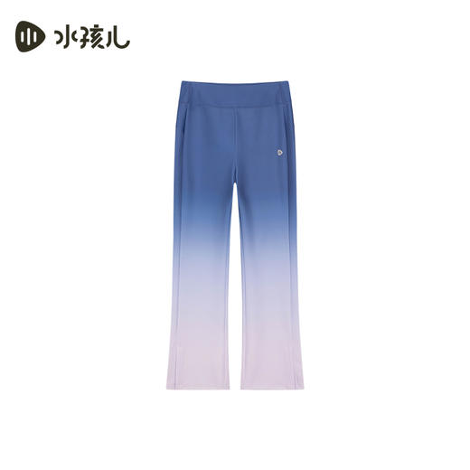 水孩儿童装夏季新款女童长裤喇叭裤中大童长裤运动时尚弹力 商品图0
