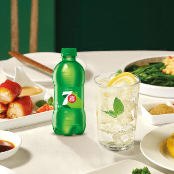 百事可乐七喜7UP 柠檬味 碳酸饮料汽水 300ml*12瓶 整箱装 便携小瓶 商品图1