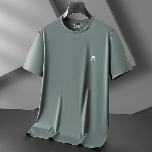 【7A抗菌】【DKP】大依优型大码圆领T恤轻奢休闲短袖男宽松T恤上衣胖子 商品图3