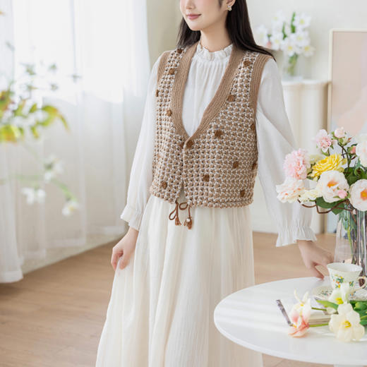 苏苏姐家毅然马甲毛线手工编织羊毛线上衣diy钩针毛线团材料包 商品图3