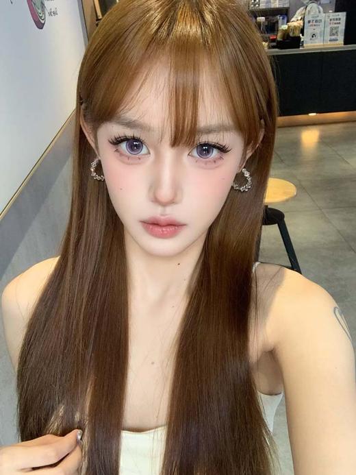 flowercolor 半年抛美瞳 泪钻粉紫 直径14.5mm着色13.8mm 商品图2