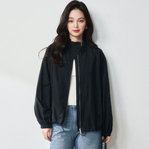 25春季酷飒休闲户外工装风小立领廓形夹克宽松拉链时尚外套！ 商品图5