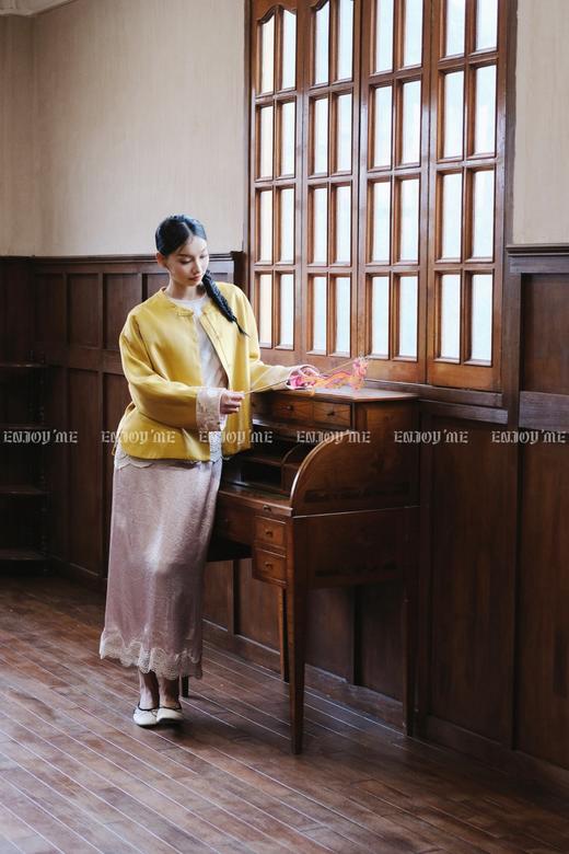 【门店同款】ENJOY春季云敛-春光推盏春水煎茶外套 161893268 商品图1