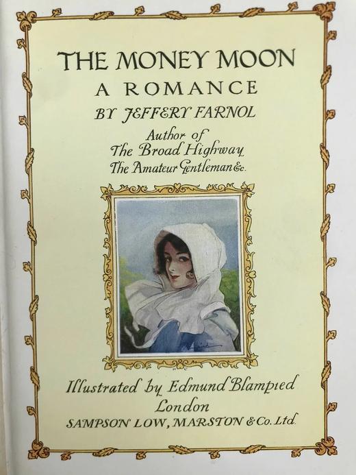 约20世纪早期 杰弗里·法诺尔《金钱月亮》 埃德蒙·布兰皮德23幅彩色插图 漆布精装18开 商品图3