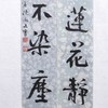 陈永正书法69x13CM《看取莲花净，方知不染尘》1.6平尺手写纸本宣纸作品[原作编号：SF0504] 商品缩略图2