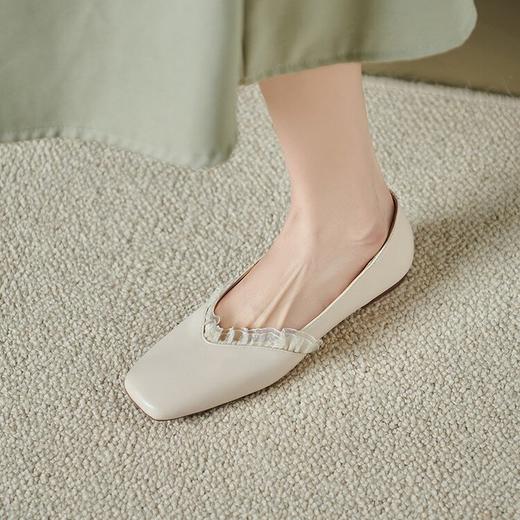 【预售5天】软羊皮平底浅口单鞋女春夏新款文艺风芭蕾舞平底豆豆鞋YS&YSD4183 商品图3