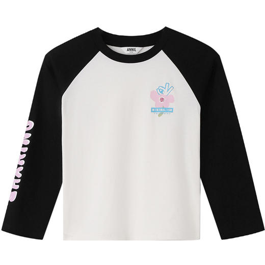 女童圆领长袖T恤春季新款安奈儿童装EG511181 商品图6