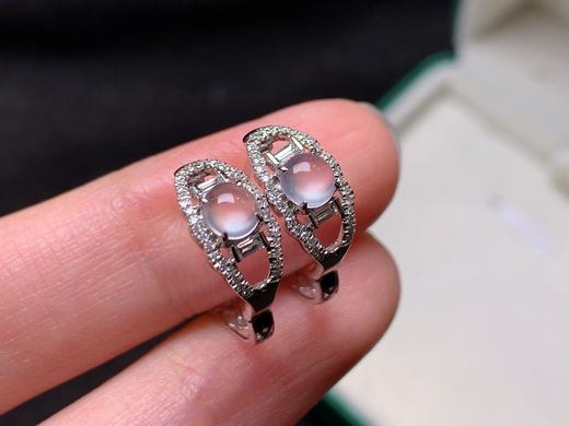 蛋面翡翠耳扣 商品图2