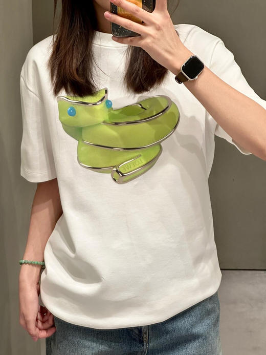 LOWE果冻绿蛇圆领短袖 商品图4