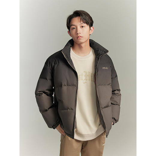 GXG撞色休闲保暖加厚短款立领羽绒服鸭绒外套男   冬季热卖 商品图3