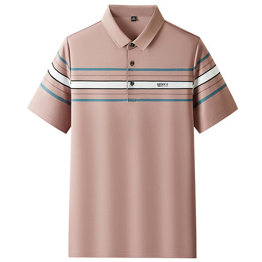 【丝光】【DKP】大依优型大码短袖Polo衫翻领体恤轻奢休闲男宽松T恤上衣胖子 商品图0