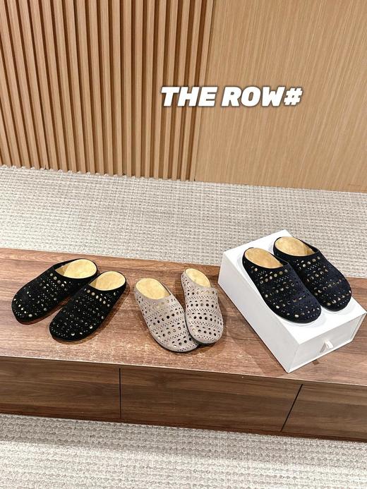 TheRow25春夏新款几何镂空包头博肯半拖极简主义therow新款（HC） 商品图0