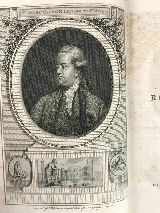 1802年 吉本《罗马帝国衰亡史》 1幅肖像插图与多幅展开地图页 全真皮精装18开 商品图3
