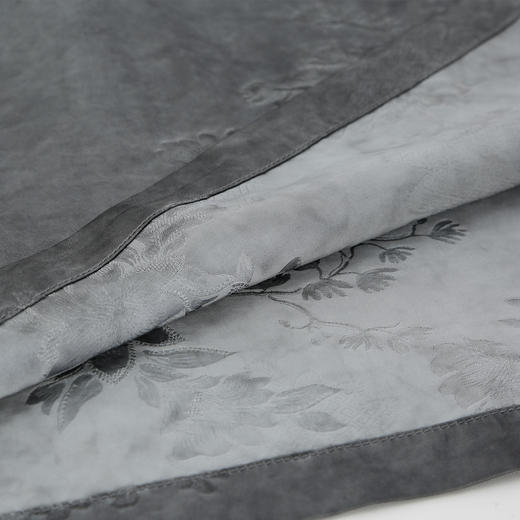 QE823斯尔丽25春季新款独家印花高腰拼接丝绒修身放摆净色长连衣裙 商品图8