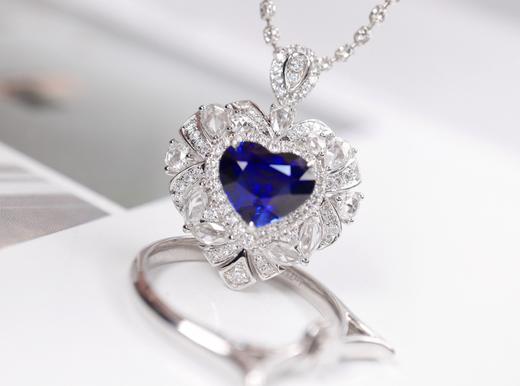 2.27ct刻面蓝宝石戒指 商品图2