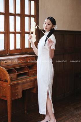 【门店同款】ENJOY春季云敛-春光推盏白玉兰山中式旗袍 162146310