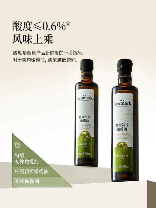特级初榨橄榄油 500ml*2瓶（酸度≤0.6%，0反式脂肪酸） 商品图2
