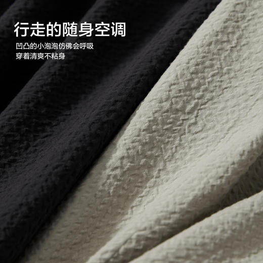 棉仓342804004-微宽松微落肩全棉泡泡纱翻领长袖衬衫 商品图4