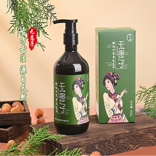 无患子侧柏叶洗发水 18味草本原浆浓缩 温和洗发水 500ml/瓶 商品图0