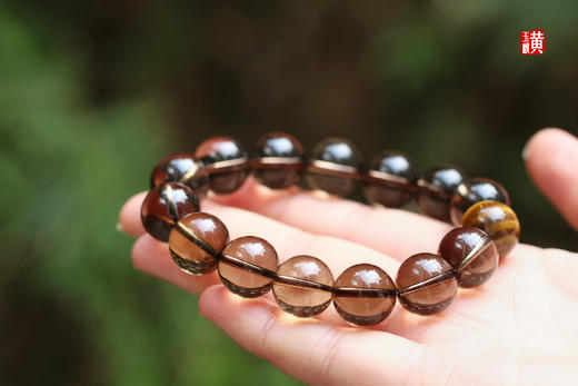 烟晶手串  珠径：14.5mm 商品图1