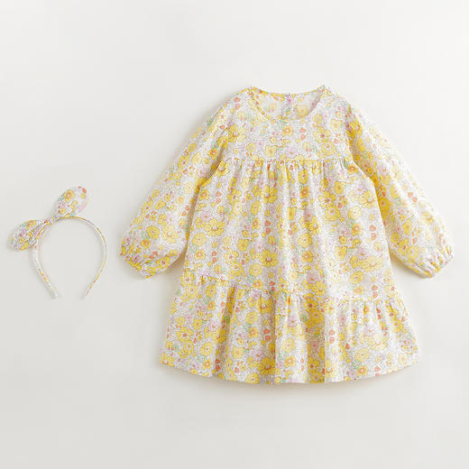 【马克珍妮芦芙】女童纯棉甜美碎花满印裙子连衣裙春夏新款240886 商品图2