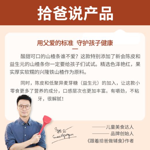 拾爸家⠀益生元陈皮山楂条 山楂含量≥47% 营养更丰富 配料干净 100g/袋  商品图1