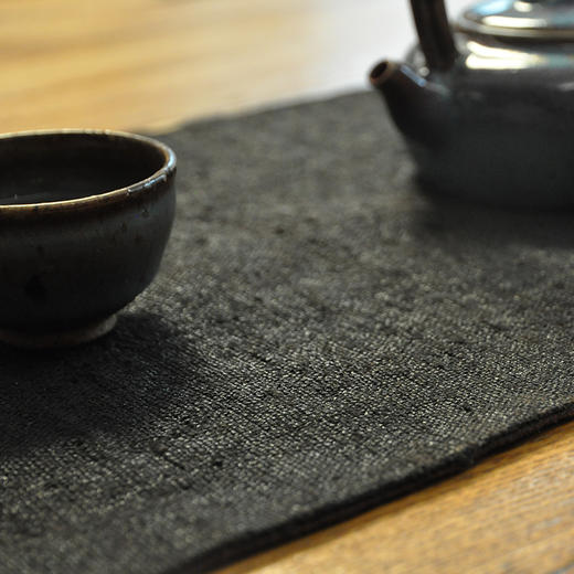 麻十 汉麻香云纱 双面茶席杯垫集合 商品图1