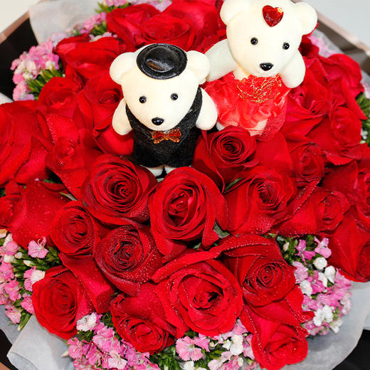 萌动丨33枝红玫瑰花束 商品图3