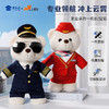【机长&空姐站姿熊】可定制创意毛绒职业小熊公仔儿童玩具服装可脱送礼礼物 商品缩略图0