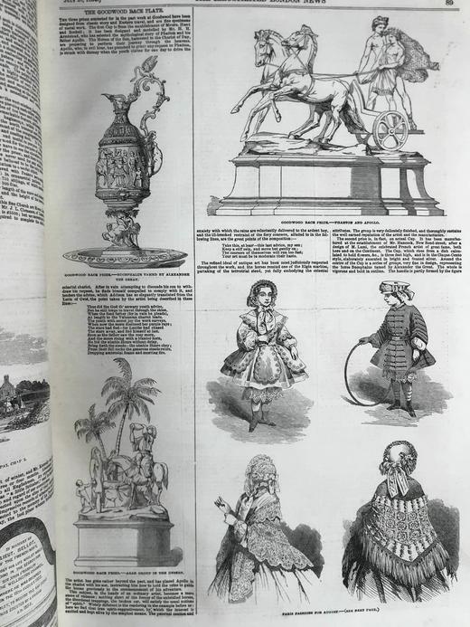 41.5*29cm！1854年 伦敦新闻画报 数百幅版画插图 真皮精装8开 商品图13