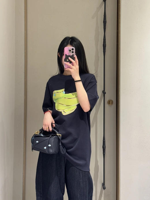 LOWE果冻绿蛇圆领短袖 商品图3
