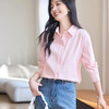VICTORIA&VERA春季“极简多巴胺”治愈系全棉亲肤简约百搭小马刺绣通勤微透衬衫 商品缩略图1