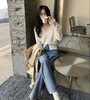 老米优品🎈轻法式优雅风《蕾丝V领针织打底衫》睫毛蕾丝好温柔~ V领小性感设计！春日里的一抹温柔~ 商品缩略图0