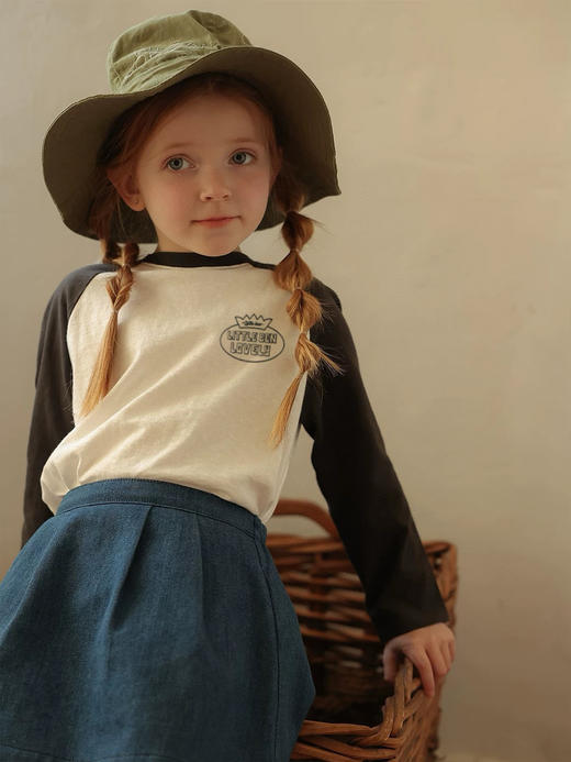 【2件起拍，单件不发】M240947Little ben八色插肩袖T恤 商品图4