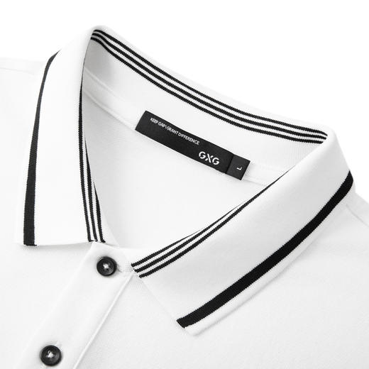 GXG夏季热卖多色男士撞色刺绣时尚休闲翻领Polo衫男短袖 商品图3